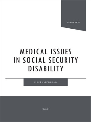 cover image of Medical Issues in Social Security Disability